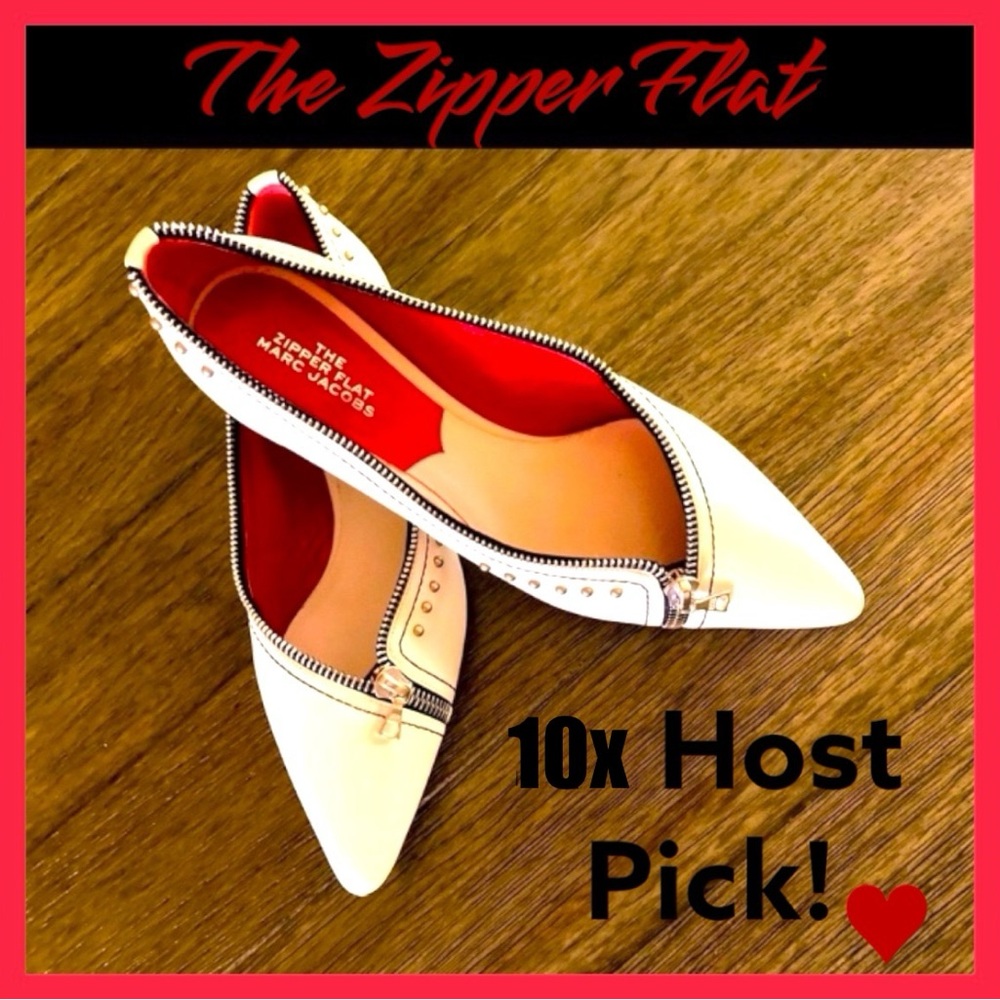 👠RARE Marc Jacobs THE ZIPPER FLAT ~ BNWT ~ Women’s Flats ~ Luxury ~ Holiday - Picture 16 of 16